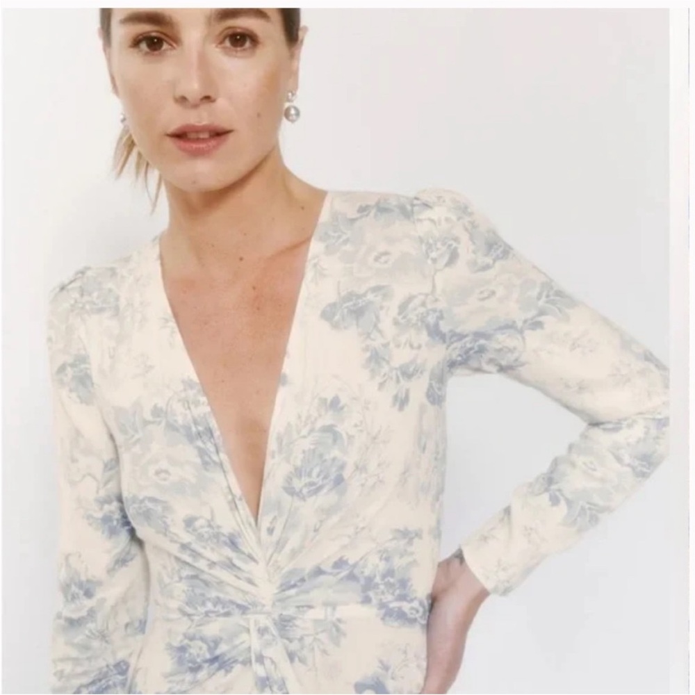 Reformation Blue Floral Maxi Dress